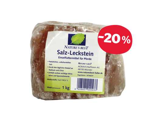 NATURE'S BEST Salz-Leckstein 1kg
